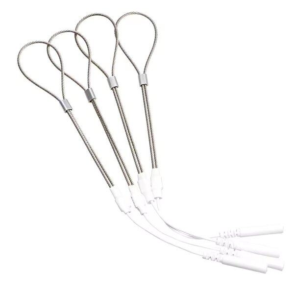 4x Ring Metall Elektrode Schleife Elektrode Elektrostimulation E-STIM 2mm