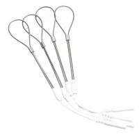 4x Ring Metall Elektrode Schleife Elektrode...