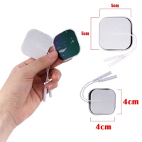2× TENS Elektrodenpads 5×5 cm – Selbstklebend – 2 mm Anschluss - EMS / E-Stim