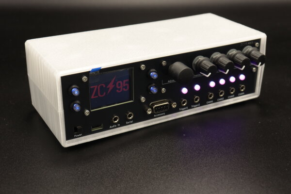 ZC95 MKII 4 Kanal E-Stim EStim Gerät Transparent Schwarz